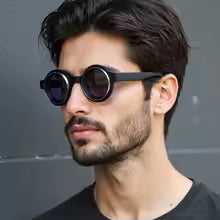 Classic Round Sunglasses for Men - UV400 Protection with Retro Style