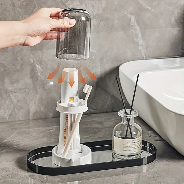 Everyday Bathroom Organizer & Toothcare Hub